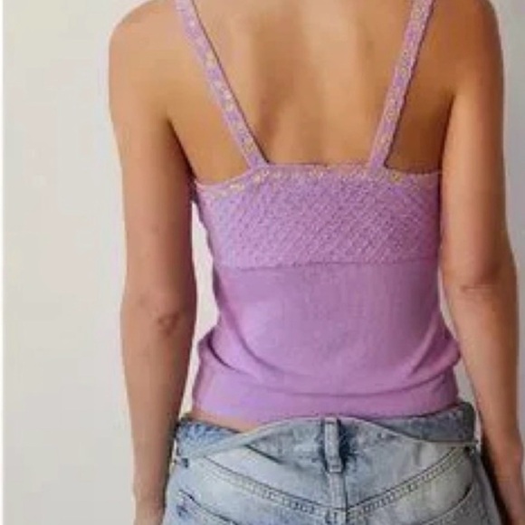 Free People Lilac Knit Tank Top - Picture 2 of 7